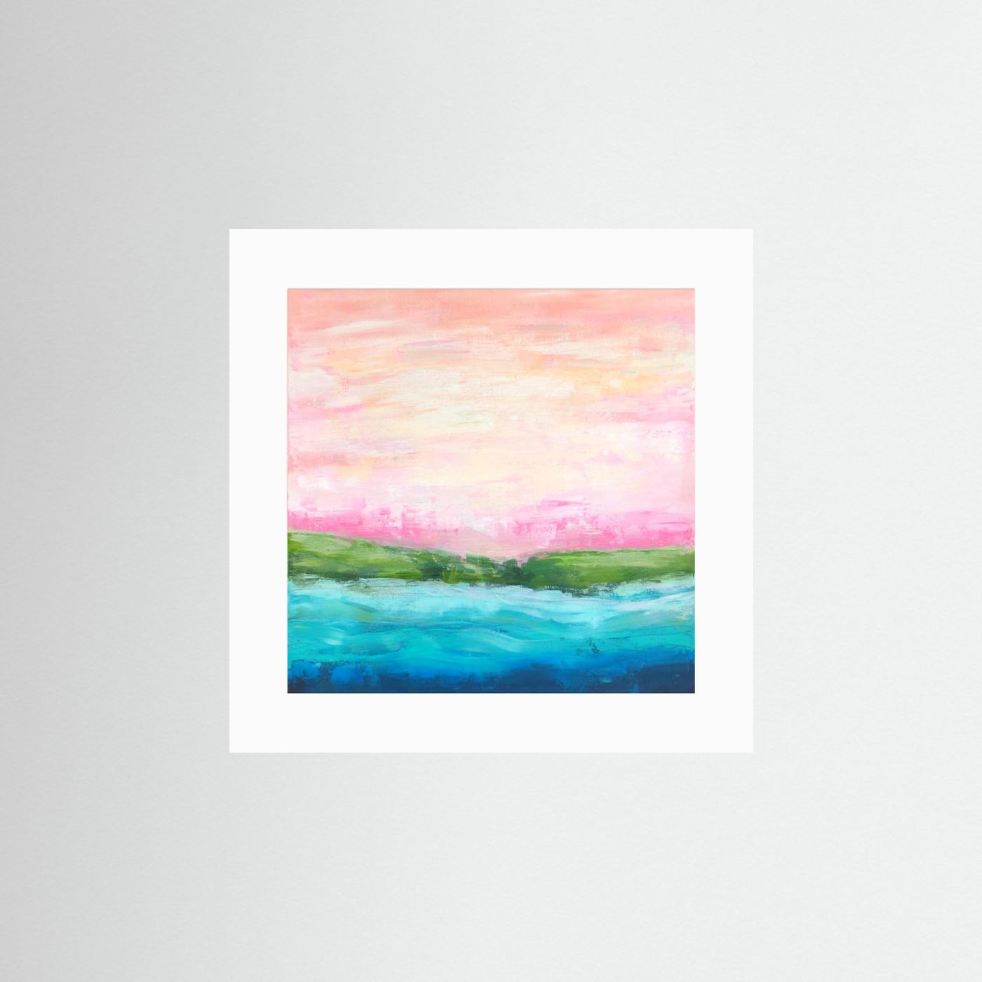 Pink Light - Paper Art Print