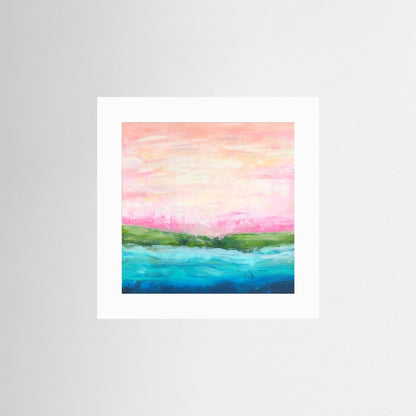 Pink Light - Paper Art Print