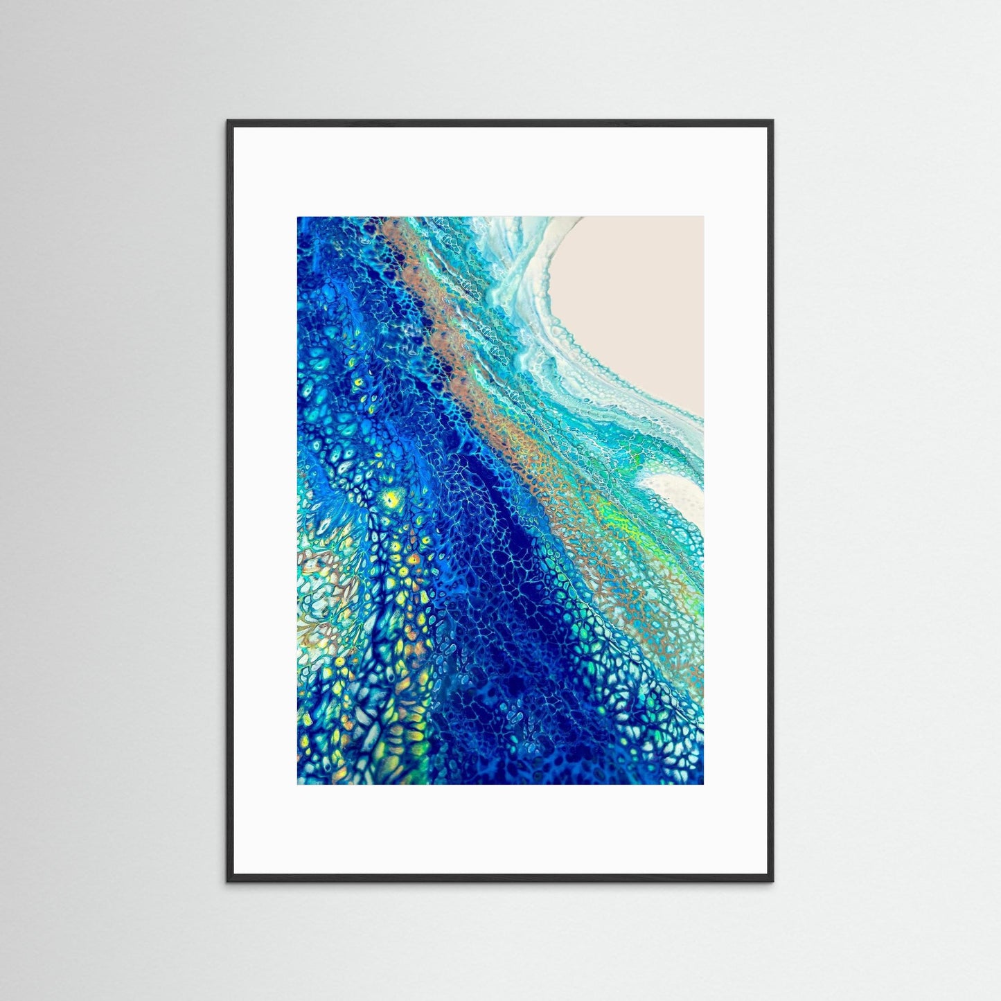 Into the Blue - Paper Art Print