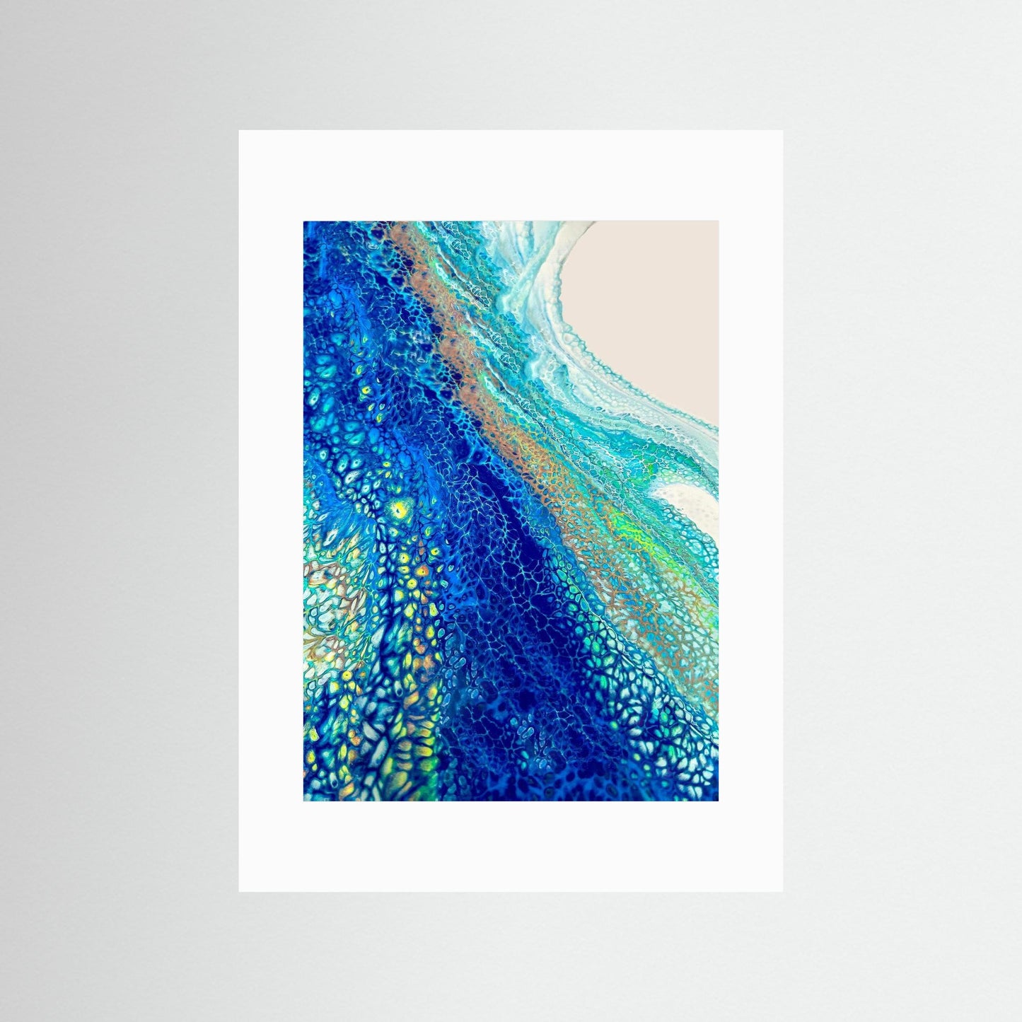 Into the Blue - Paper Art Print