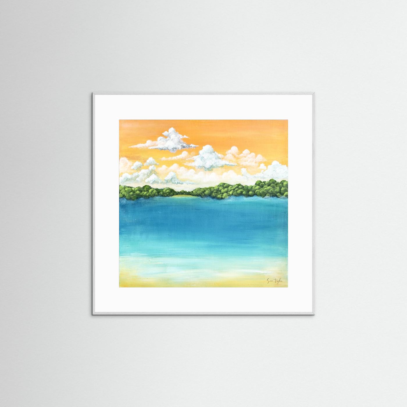 Golden Tide - Paper Art Print