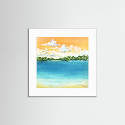 Golden Tide - Paper Art Print