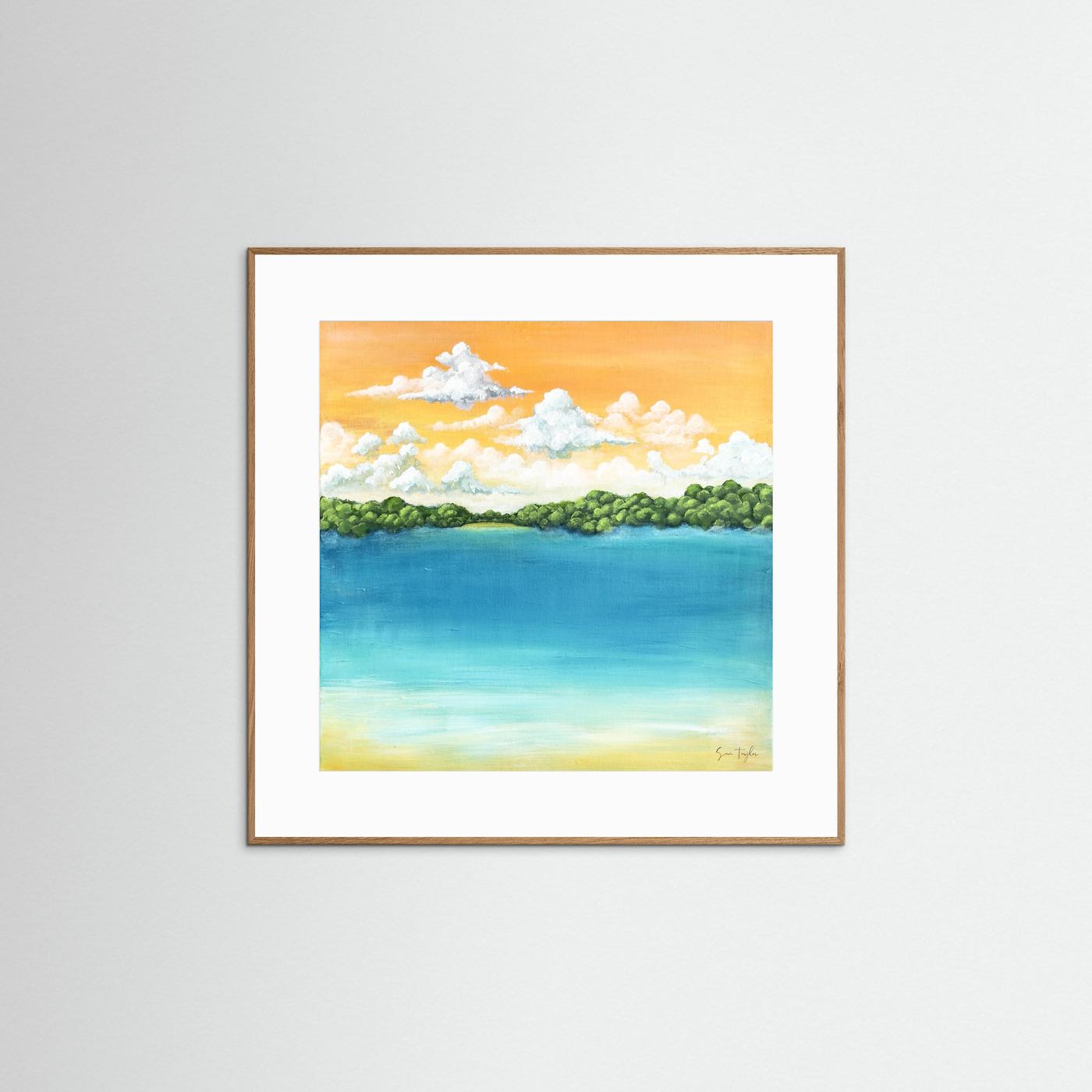 Golden Tide - Paper Art Print