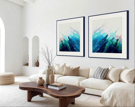 Silent Surge - Gallery Set of Two Prints - Canvas Prints