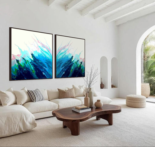 Silent Surge - Gallery Set of Two Prints - Canvas Prints