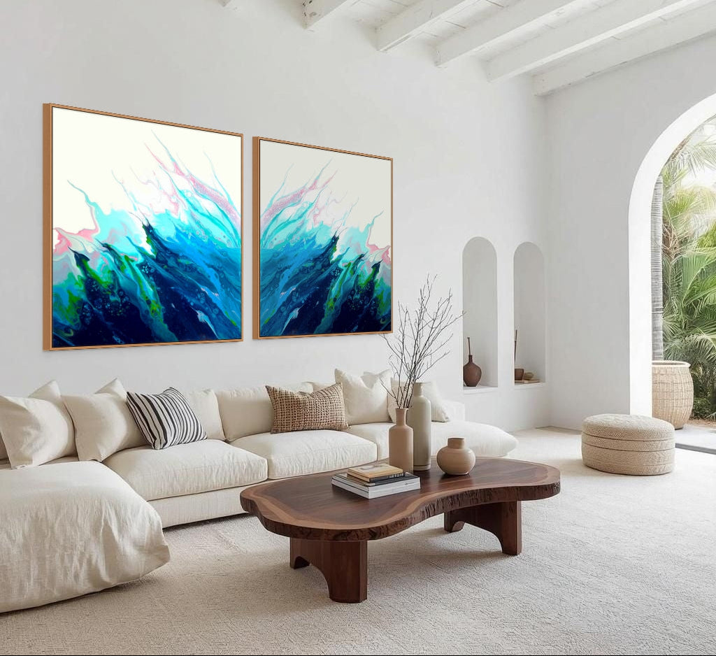 Silent Surge - Gallery Set of Two Prints - Canvas Prints