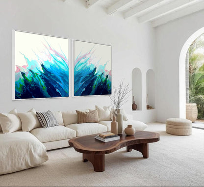 Silent Surge - Gallery Set of Two Prints - Canvas Prints