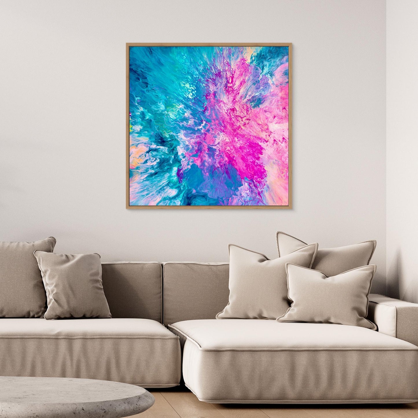 DRIFTED INTO CERULEAN - Canvas Print V2
